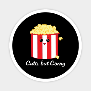 Cute, but Corny Popcorn Cartoon Magnet